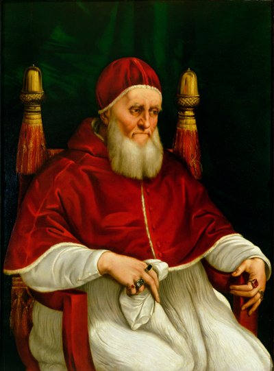 Portrait of Pope Julius II, c.1512 by Raffaello Sanzio Raphael